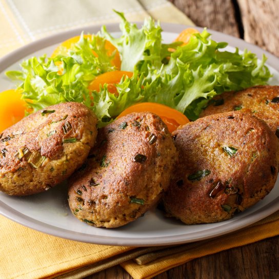 Оладьи с тунцем