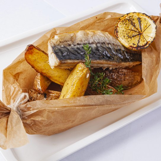 Скумбрія з картоплею