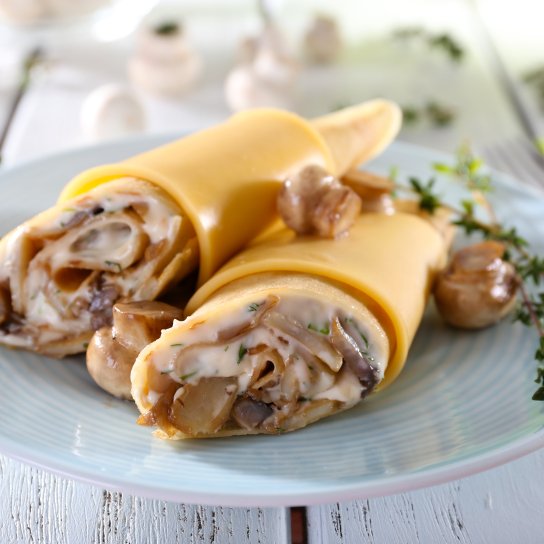 Млинці з грибами