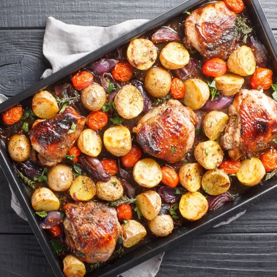 Курятина з овочами