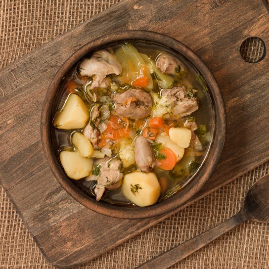 Перловий суп з курячими шлунками - рецепт