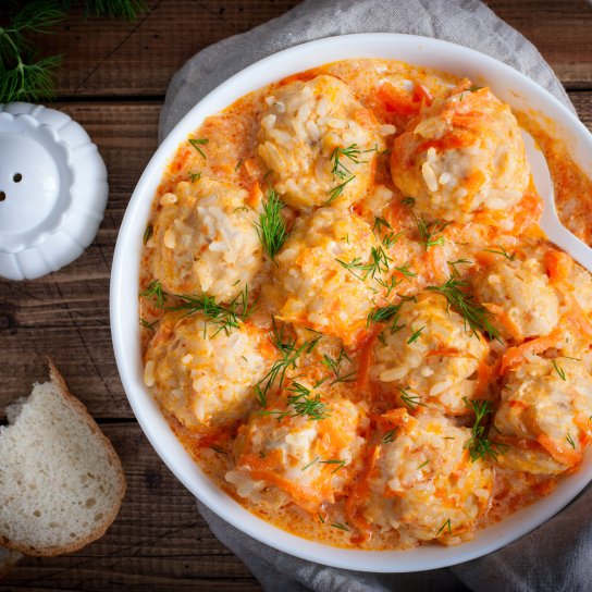 рисові "їжачки" у томаті