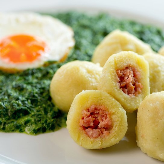 Картопляні кльоцки з фаршем