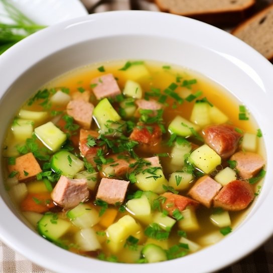 Окрошка на темному пиві