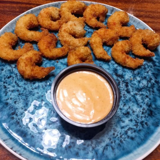 Креветки в сухарях панко