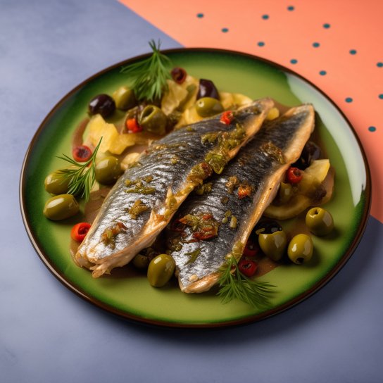 Запечена скумбрія з пікантною сальсою