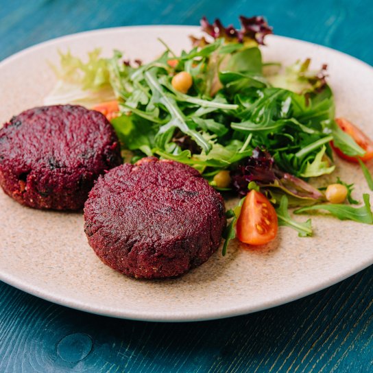 Котлети з квасолі та буряка