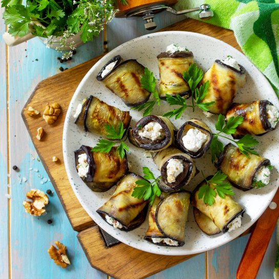 Баклажаны со сливочно-яичным кремом