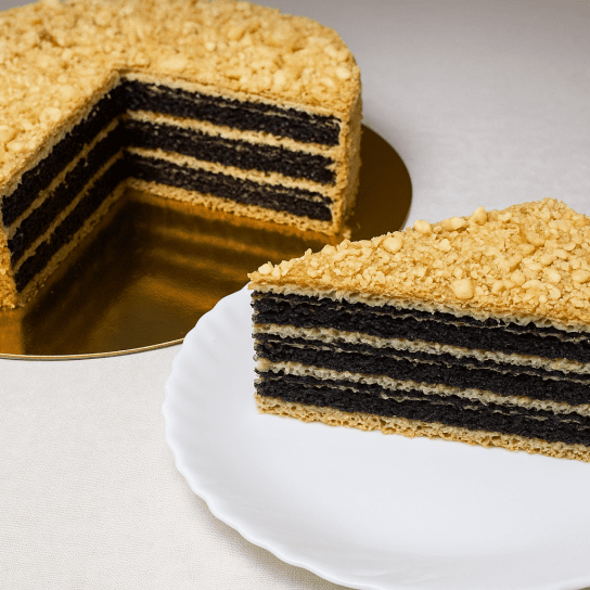 Вафельний торт з арахісом