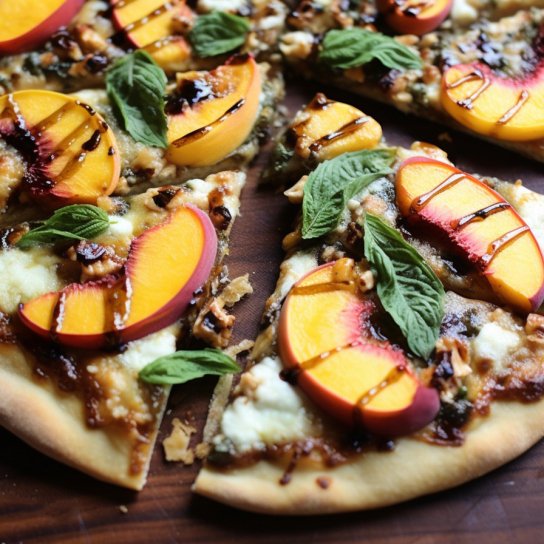 Нектаринова піца з песто