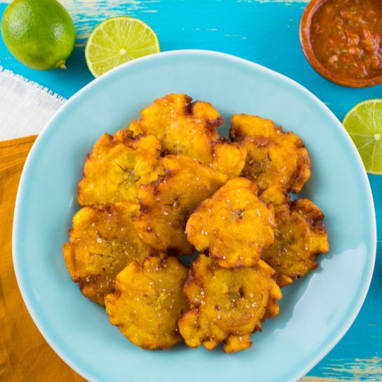 Патакони/тостонас з бананів на сніданок