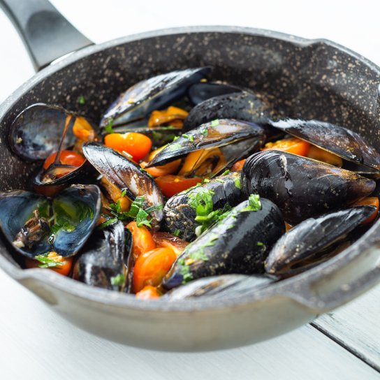 Мідії в олії по-неаполітанськи