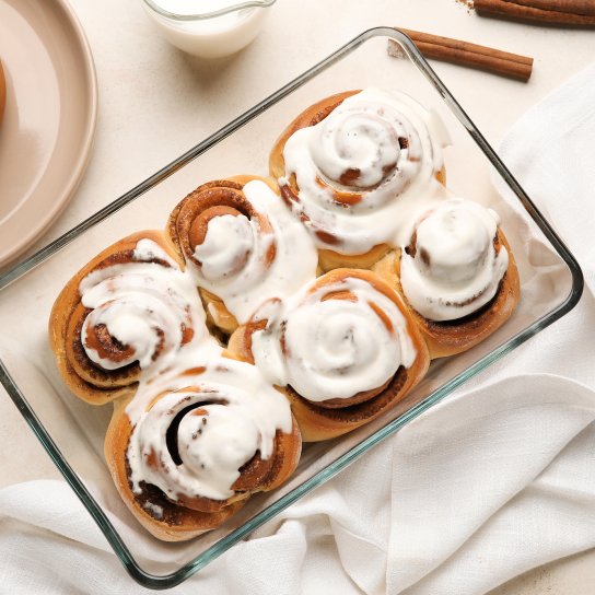 Гарбузові сінабони з глазур'ю