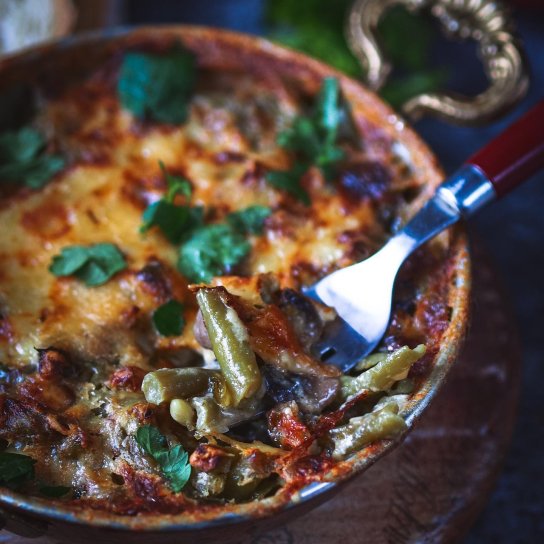 печеня з квасолею