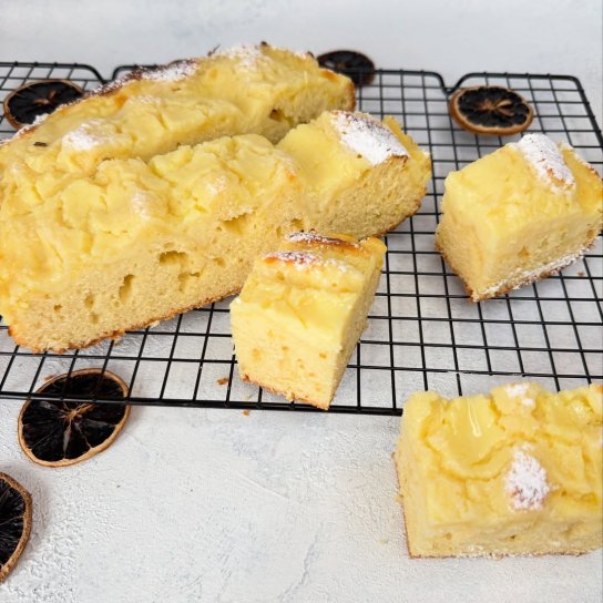 Лимонний пиріг з кремом