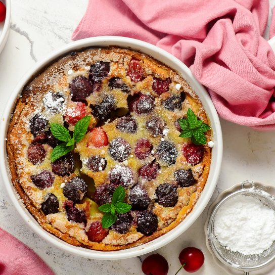 клафути с черешней