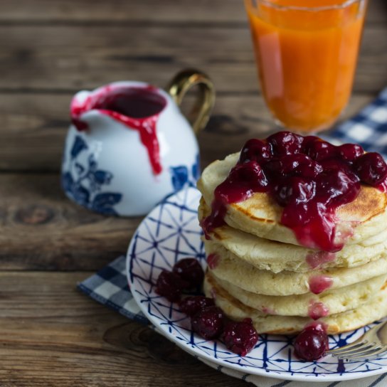 Блинчики с вишнями