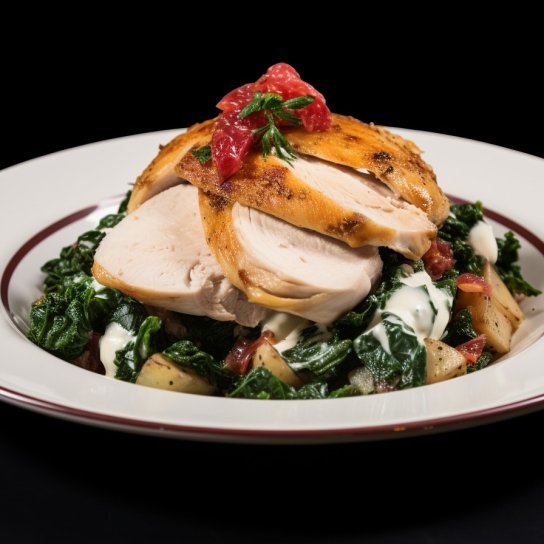 Салат «Цезар» з мангольдом