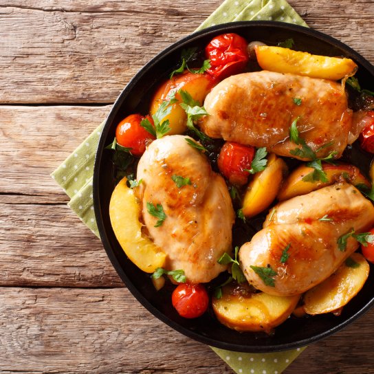 Курячі грудки в персиковій глазурі