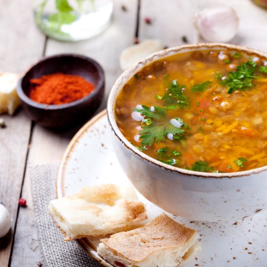 суп із сочевицею та пастернаком