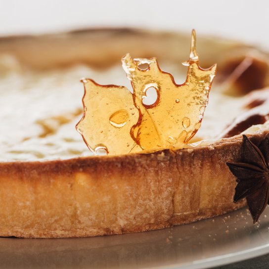 Пиріг з карамельною заливкою