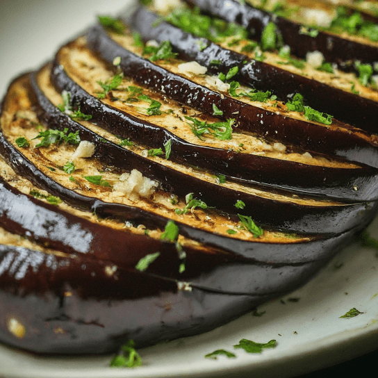 Баклажани, запечені гармонькою