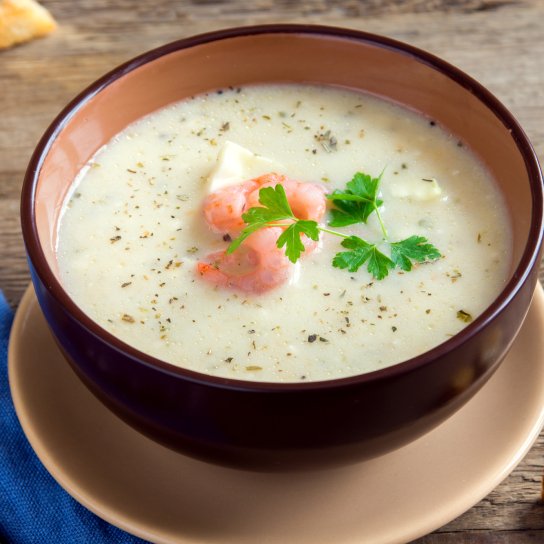 суп з м'ясом криля