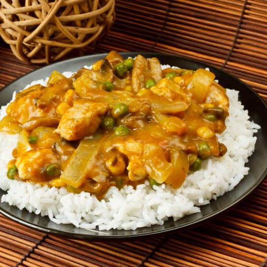 Курка карі з рисом