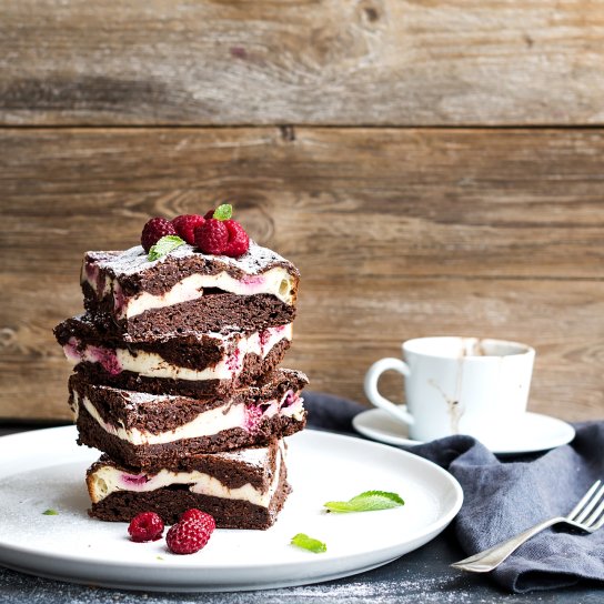 Чізкейк з малиною