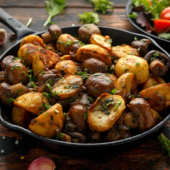 Печеня з грибами