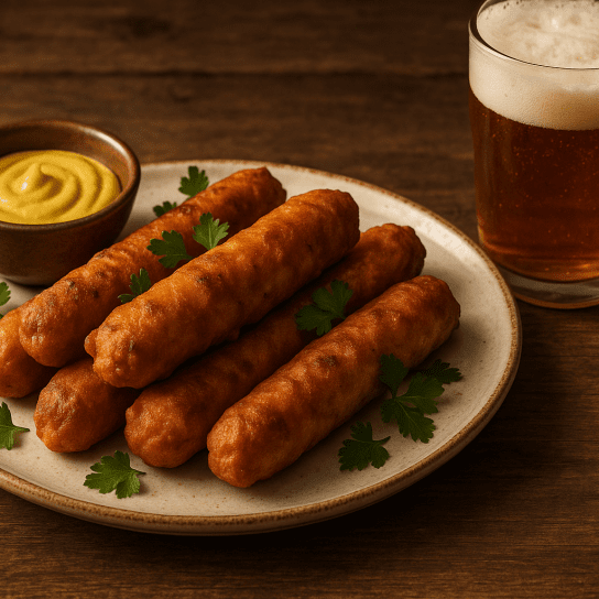 Сардельки в пивному клярі