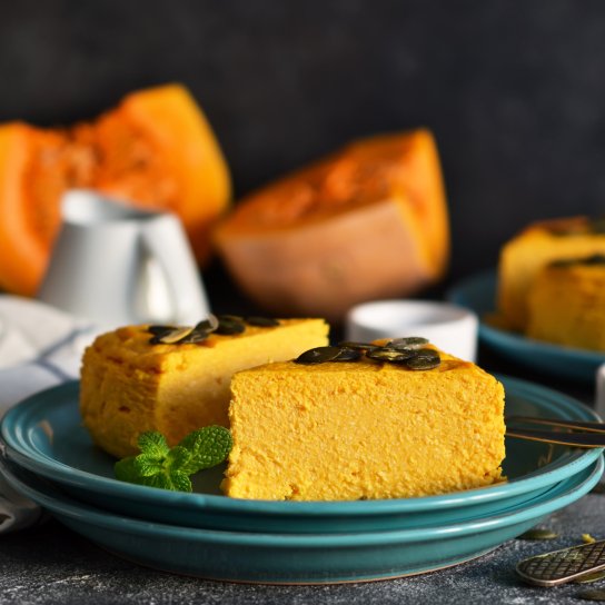 Тыквенный чизкейк без выпечки