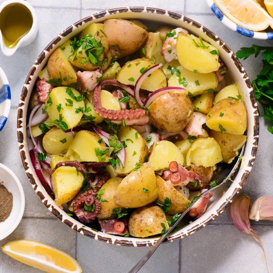 салат з восьминогом