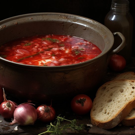 Борщ с бычьим хвостом