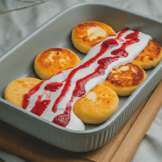 Сирники, запечені в сметані