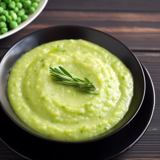 Полента із зеленим горошком