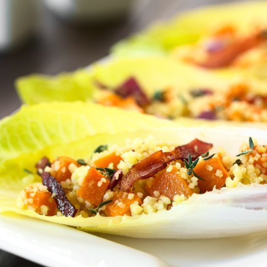 Кускусовий салат із печеним гарбузом