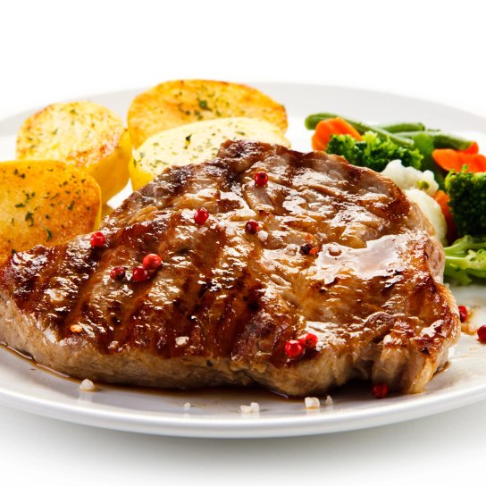 Стейк на грилі