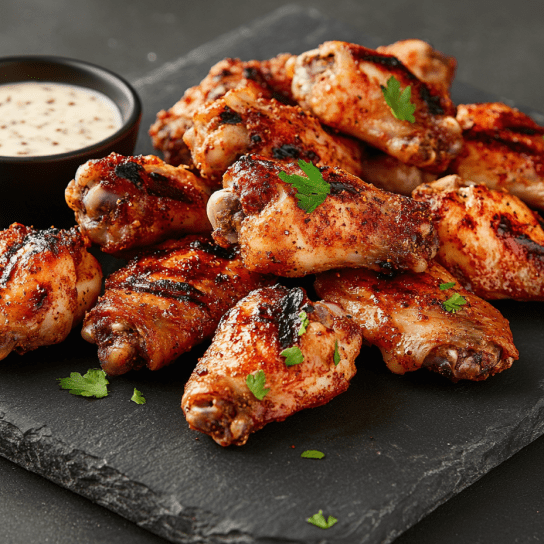 Курячі крильця на мангалі