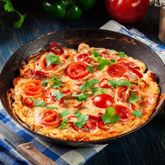 Ачма из лаваша с томатами