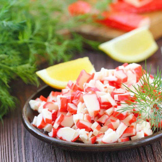 Салат з крабовими паличками