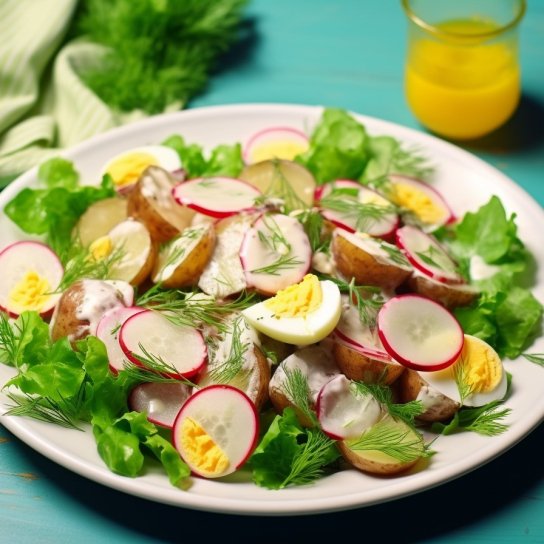 Салат з копченим оселедцем