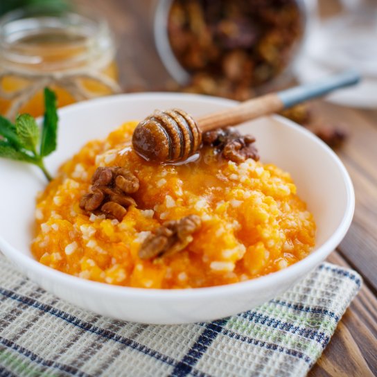 Постная тыквенная каша на завтрак