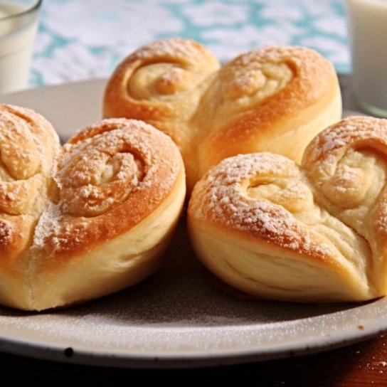 Дрожжевые плюшки на кефире с орехами