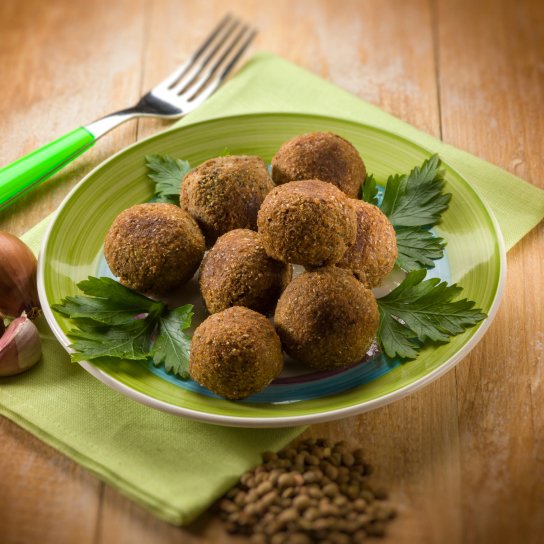 Тефтелі із сочевиці та сиру