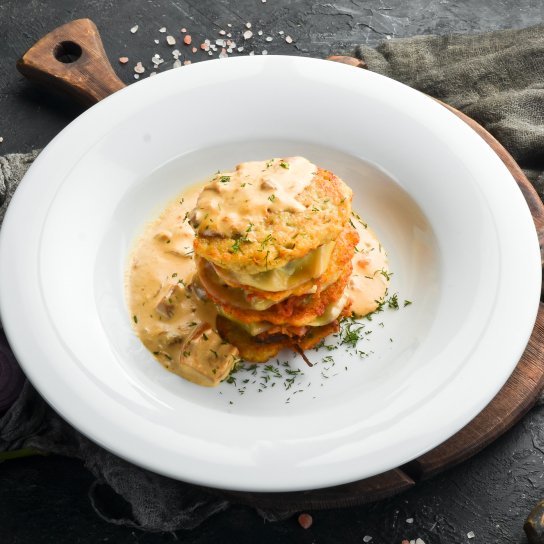 Деруни з квашеною капустою рецепт