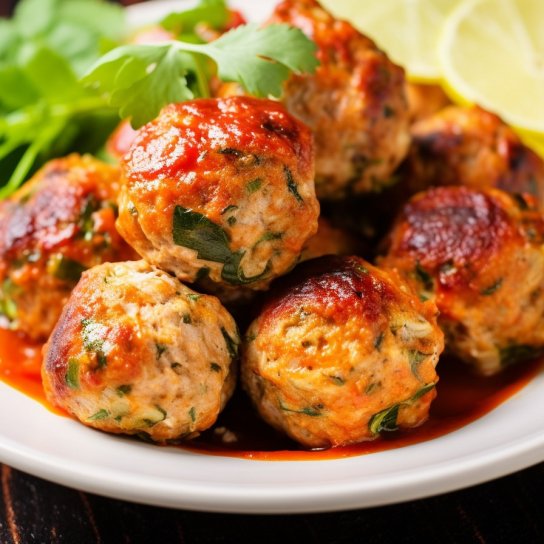 Запечені фрикадельки з кабачків та індички