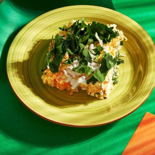 Салат із сардин із соломкою