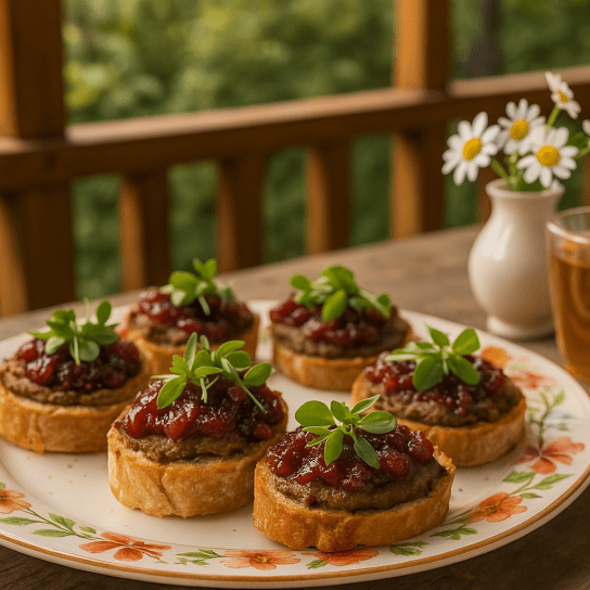 Паштет у духовці з цибулевим джемом