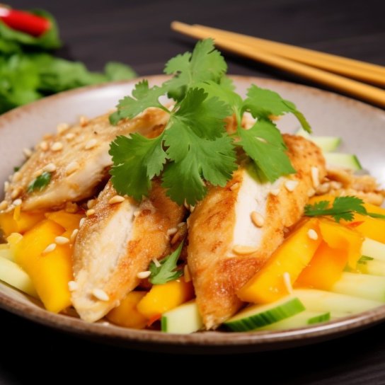 Салат з манго та куркою